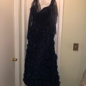 Jovani formal evening dress. Size 18 dark blue
